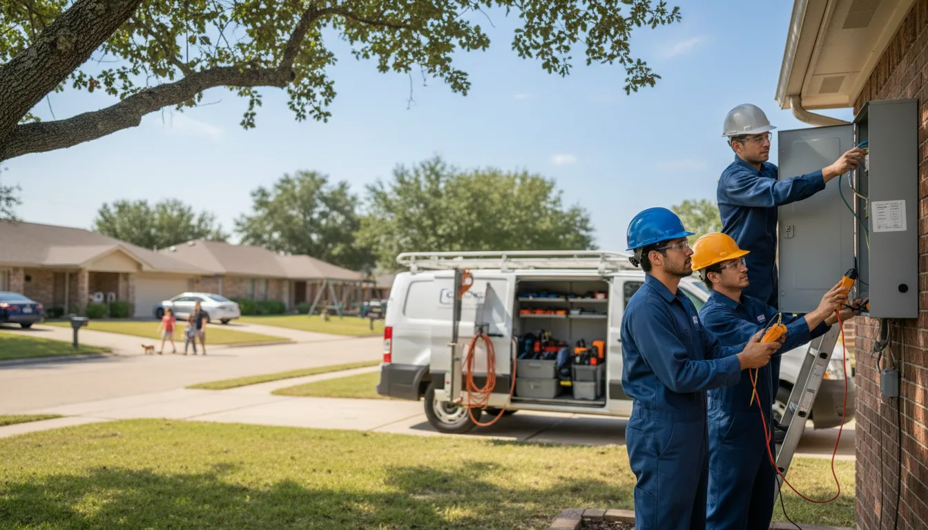 Certified electrician providing emergency electrical services in Brinkhaven, OH